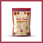 Navrelia Classic Ruby Roti Mix low GI flour in a 1 kg gluten-free pack, featuring a glycemic index of 4.4, high protein, high fibre, and low calories.
